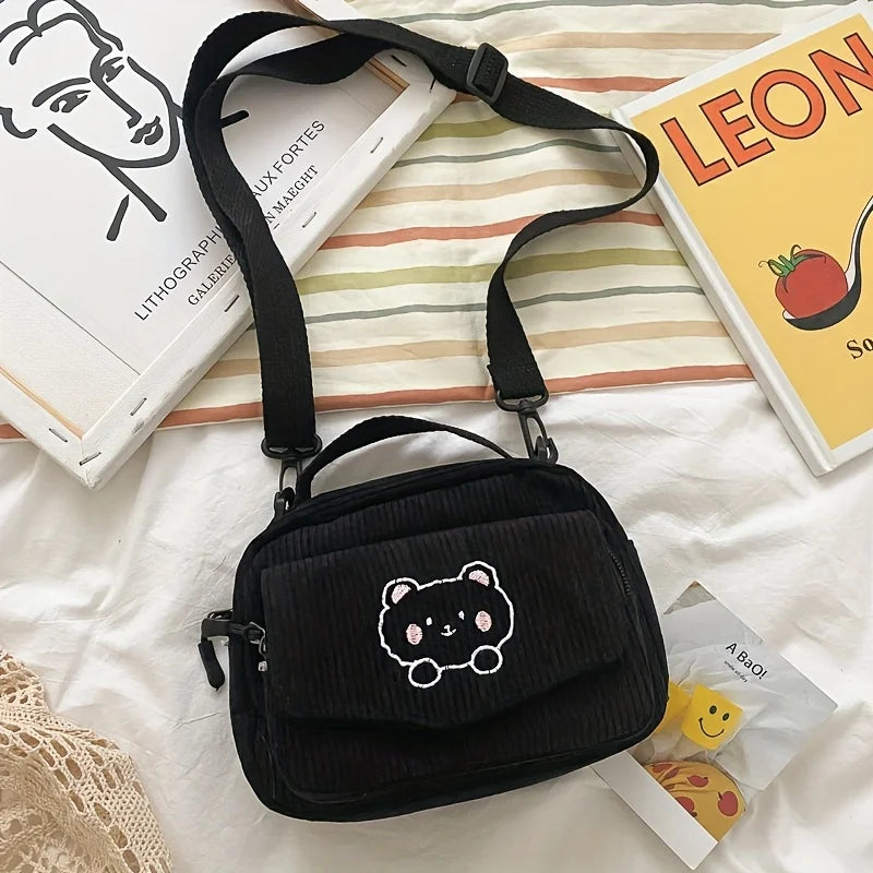 Sac Bandoulière en Toile Style Coréen – Femme