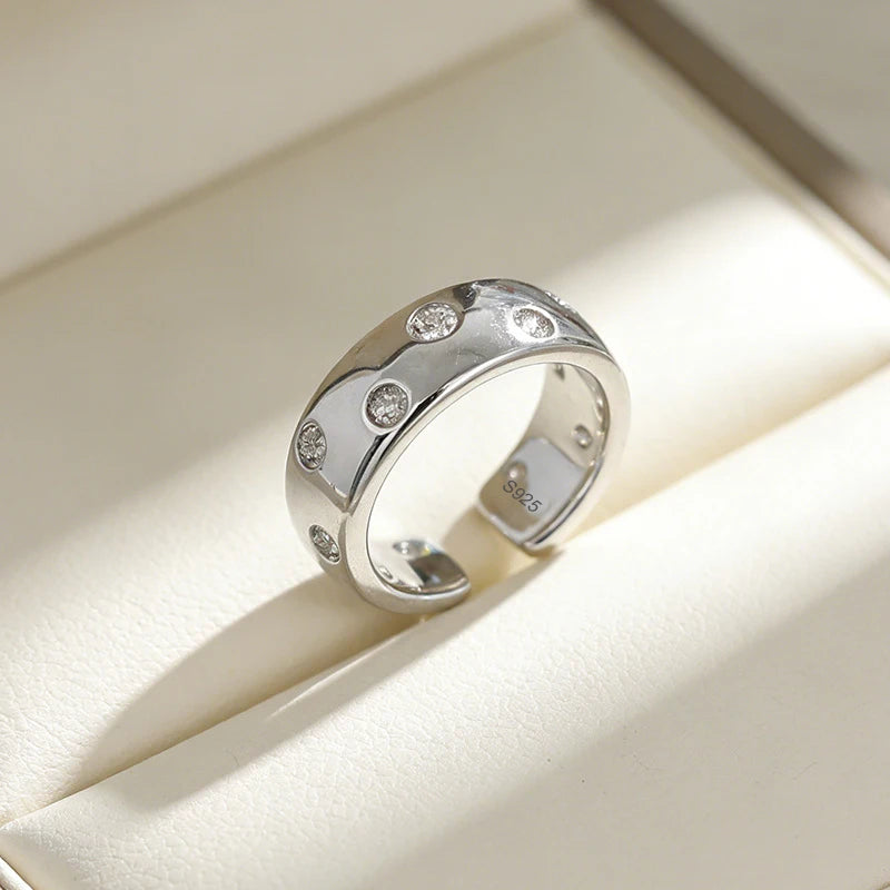 Bague Lotus en Argent Sterling 925 Femme – Texture Rétro & Ajustable | Cadeau Bijou