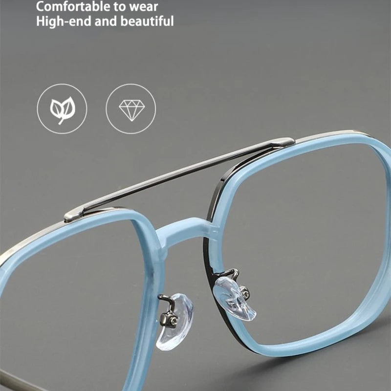 Lunettes de Lecture CAIDERONI Photochromiques Style Pilote – Anti-Lumière Bleue, Prescription Personnalisable, Mixte