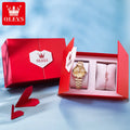 Montre Femme OLEVS 5536 Quartz Diamant – Coffret Bracelet Luxe