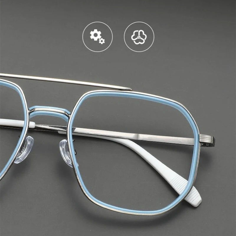 Lunettes de Lecture CAIDERONI Photochromiques Style Pilote – Anti-Lumière Bleue, Prescription Personnalisable, Mixte