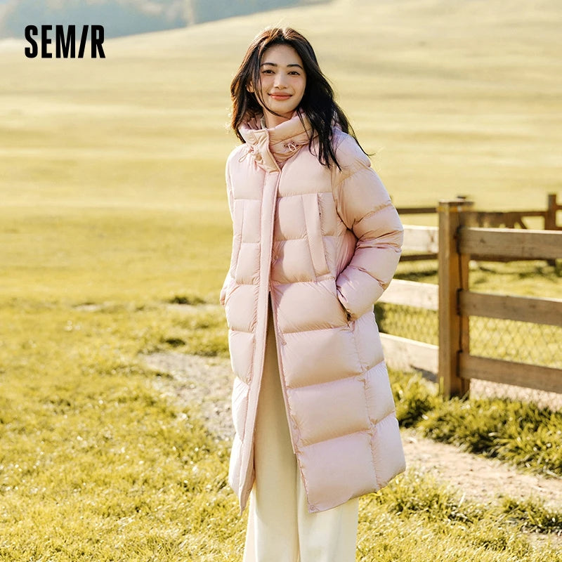 Doudoune Longue Femme Semir – Manteau À Capuche Imperméable Hiver