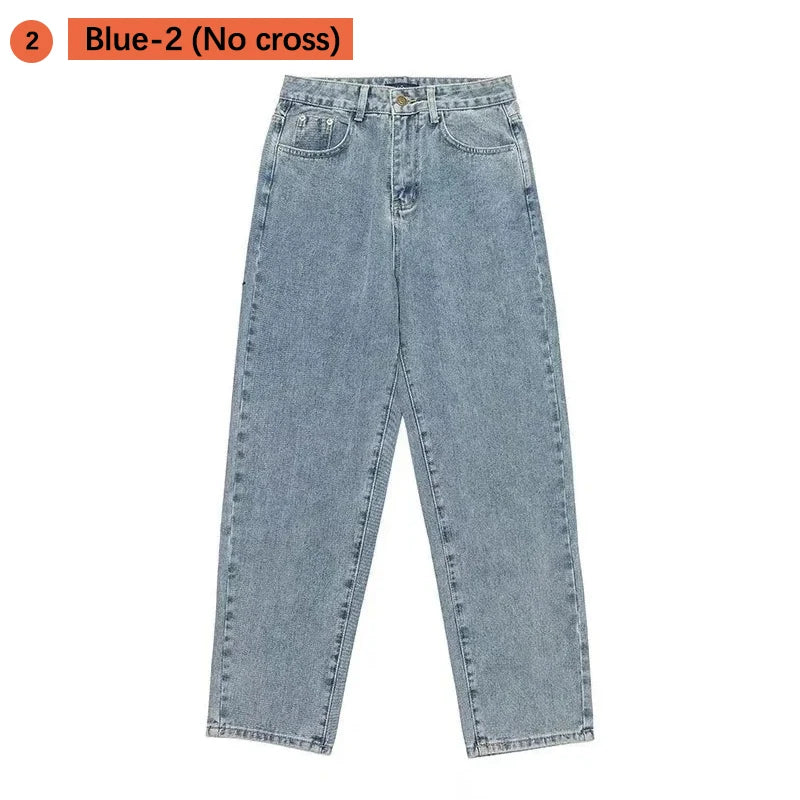 Jean Baggy Wide Leg Cargo Homme Korean Streetwear High Street 2 Coloris Tailles S-3XL Asia