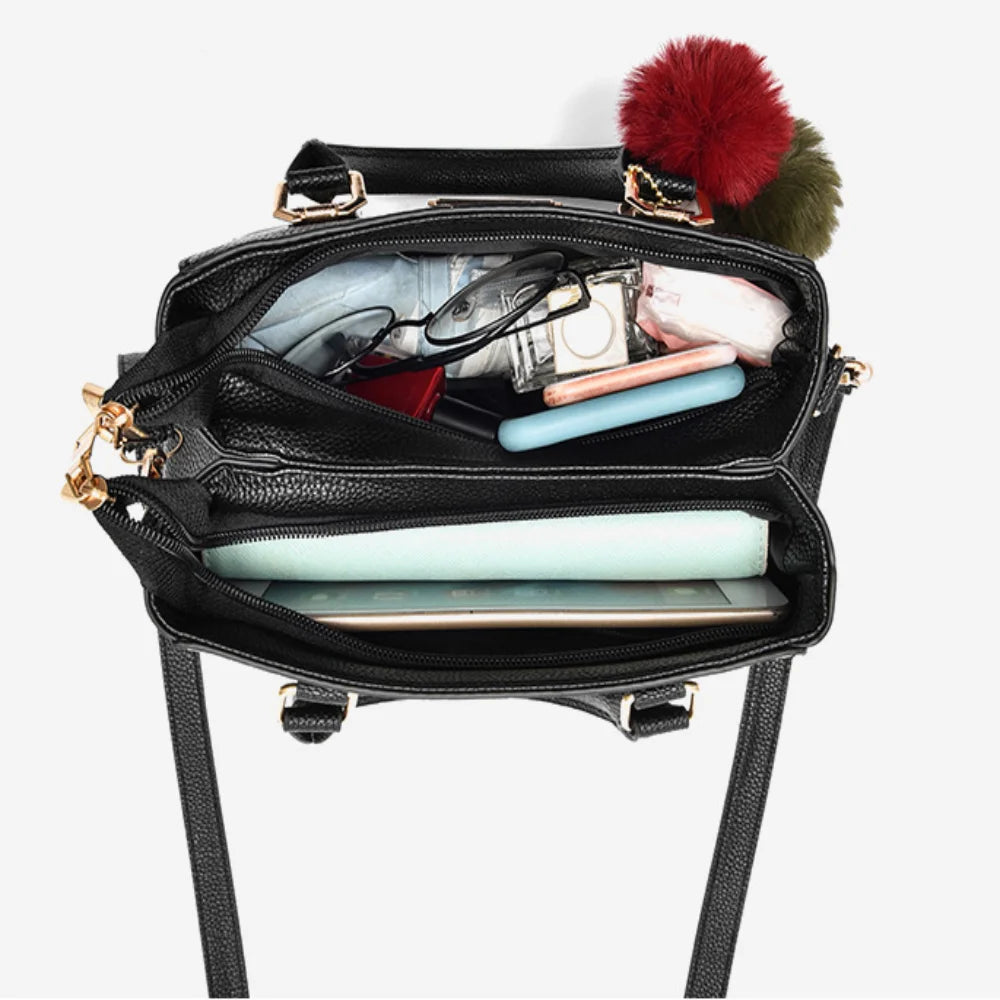 Sac À Main Femme – Cabas Bandoulière Cuir PU Grande Capacité, Style Casual Chic