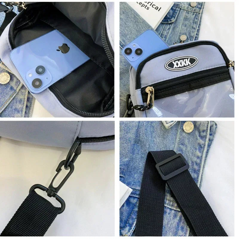 Sac Bandoulière Transparent Ita Bag Style Coréen – Poche Vitrine, Mixte