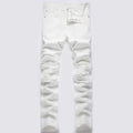 Jean Droit Taille Haute Homme – Style Y2K Streetwear Patché Vintage