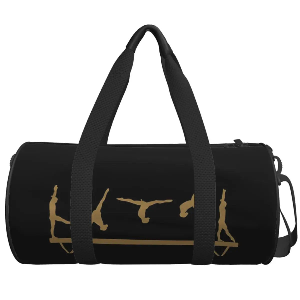 Gymnastics Girl Colorful Pattern Modern Sport Gym Bag Training Sports Bags Men with Shoes Retro Fitness Bag Weekend Handbags