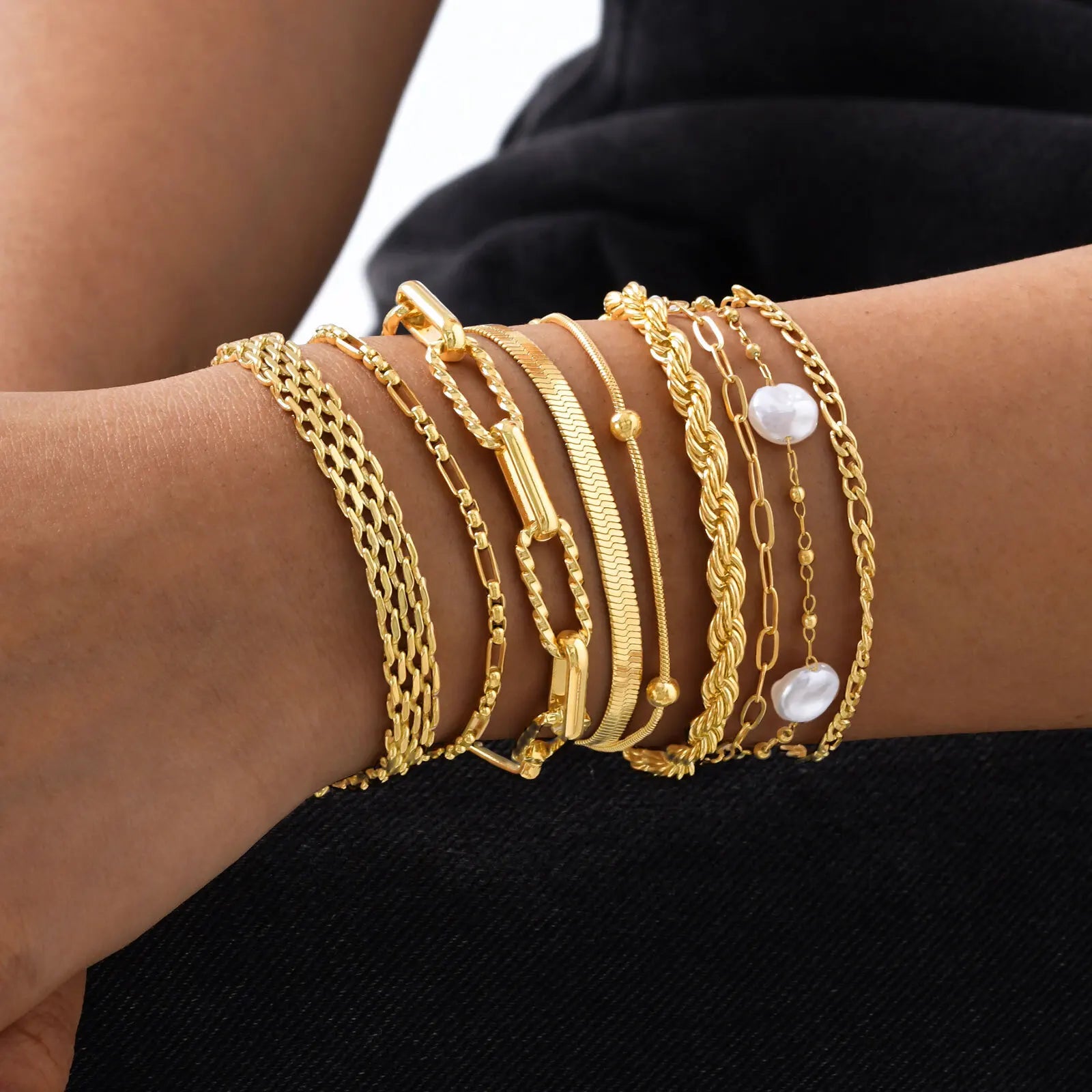 Bracelet Chaîne Acier Inoxydable Waterproof – Plaqué Or Femme
