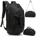 3-in-1 Tactical Gym Backpack with Shoe Compartment Convertible Duffel Sling Bag for Men Women Weekender Overnight Travel Bag