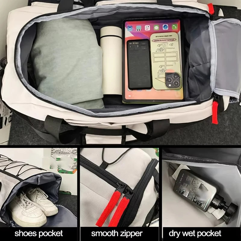 Yoga Travel Gym Backpack Luggage Bag for Women Men Fitness Training Dry Wet Shoes Pocket Outdoor Sports Swimming Daypack Bags