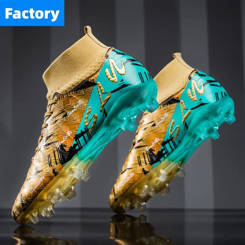 Chaussures de Football X2407-FG – Crampons Professionnels FG/AG, Imperméables, Mixte
