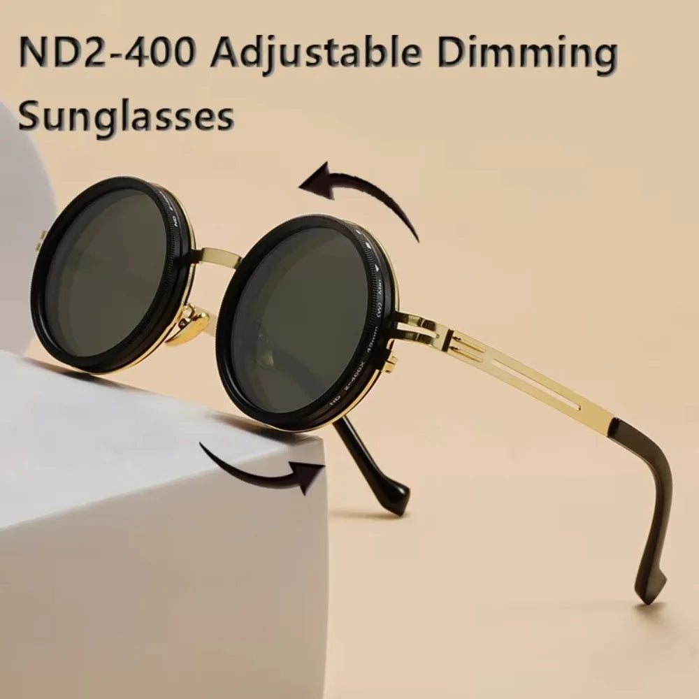 Lunettes de Soleil Polarisées Filtre ND2-400 Réglable 9 Niveaux – UV400, Pêche & Conduite