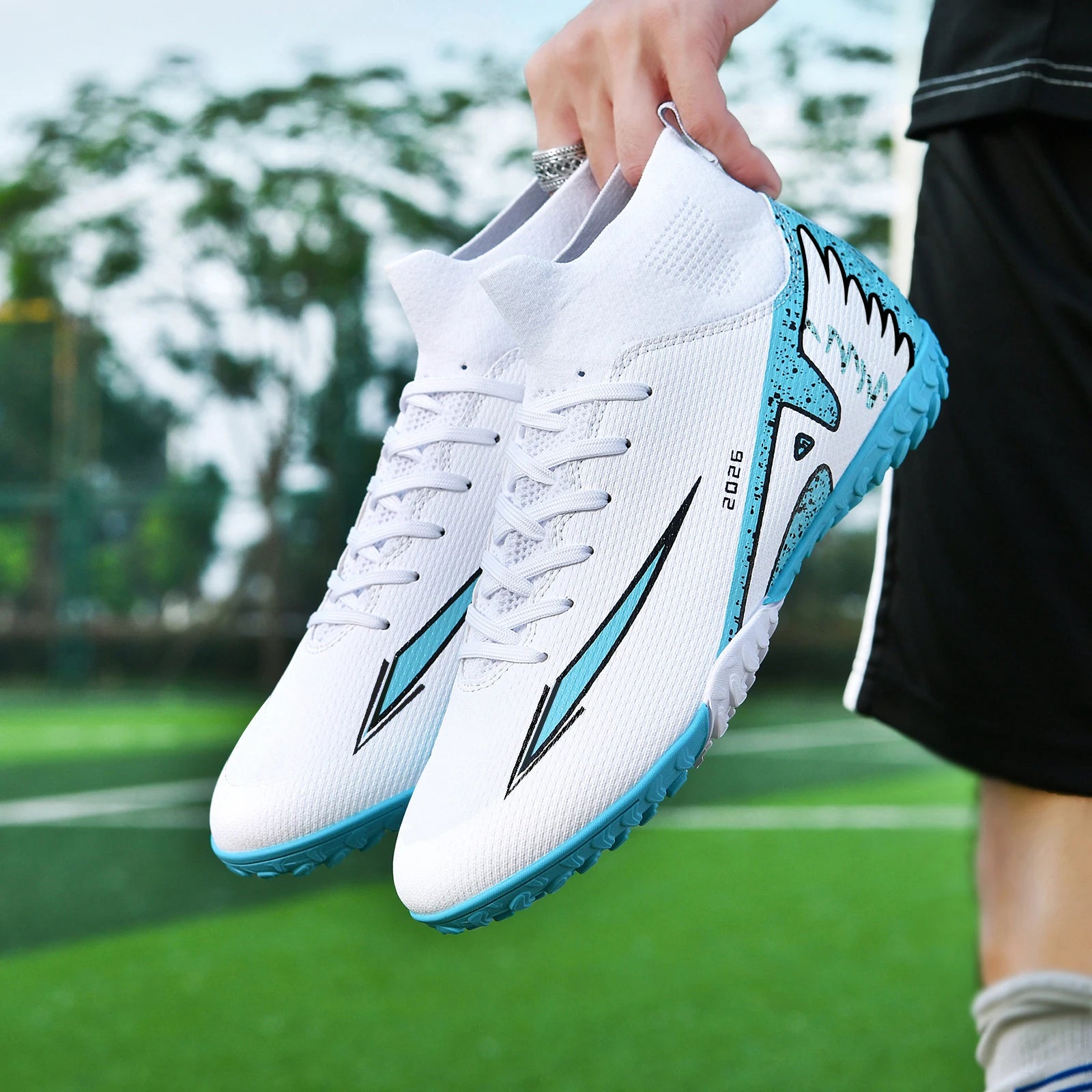 Chaussures de Football Respirantes Anti-Dérapantes – Homme & Femme, Terrain Naturel & Synthétique