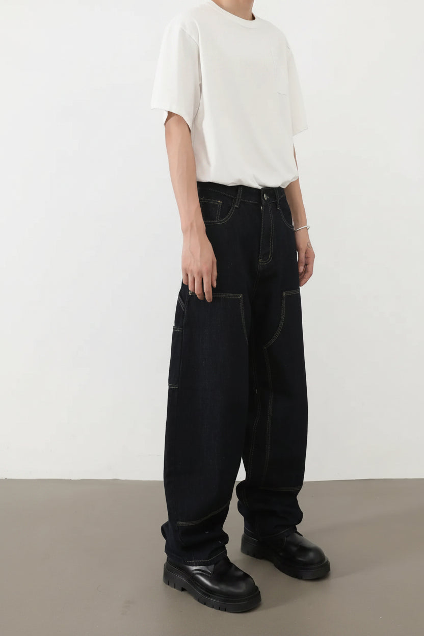 Salopette Jean Homme – Style Rétro Américain Déconstruit Loose