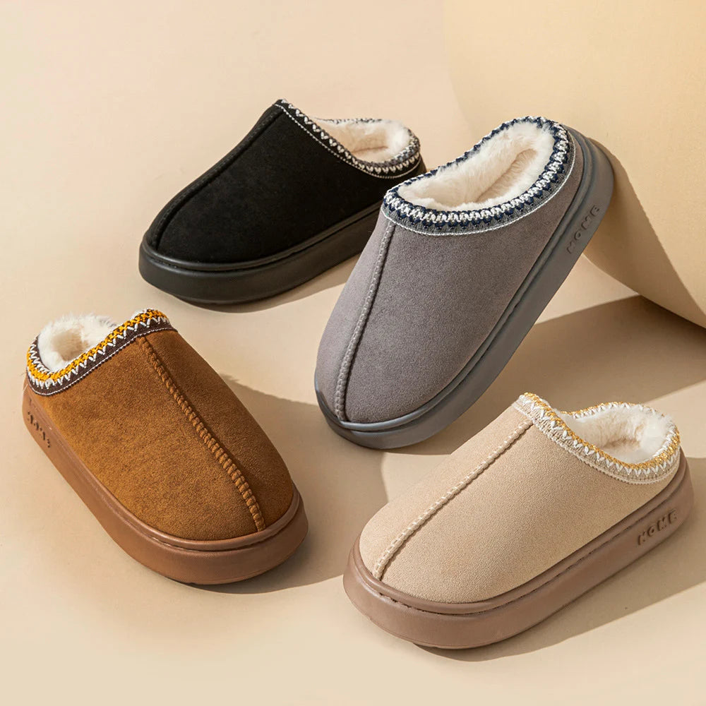 Chaussons Plateforme Femme – Fourrure Synthétique & Semelle EVA | Hiver