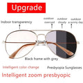 Lunettes de Lecture Photochromiques Multifocales ISENGHUO – Monture Pilote Mixte