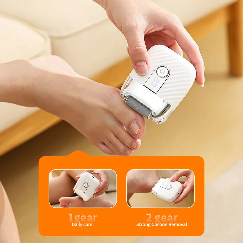 Lime-Pied Électrique Rechargeable – Élimine Callosités & Peau Morte