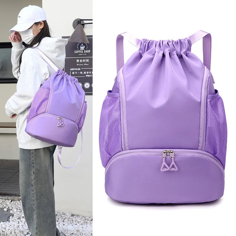 New Waterproof Tennis Bag Large Multifunctional Badminton Racket Backpack with Shoes Pocket  Capacity Sports Bag