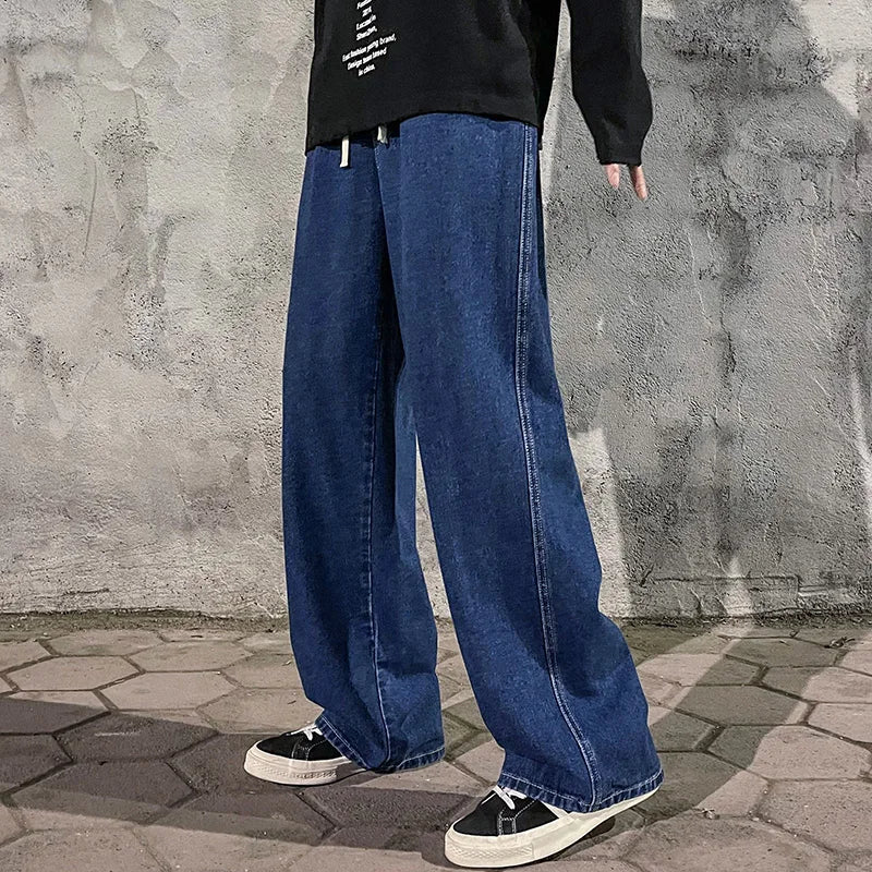 Jean Wide Leg Loose Homme Streetwear Coréen 5 Coloris Coton | S-XXXL