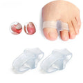 2pcs Transparent Toe Seprateor Hammer Toe Straightener Prevent Toe Overlapping Bunion Thumb Separator Orthotics Foot Care Tool