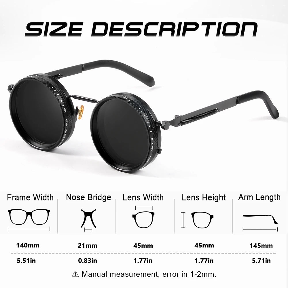 Lunettes de Soleil Polarisées CRIXALIS ND9 — Teinte Ajustable, Anti-Reflets UV400