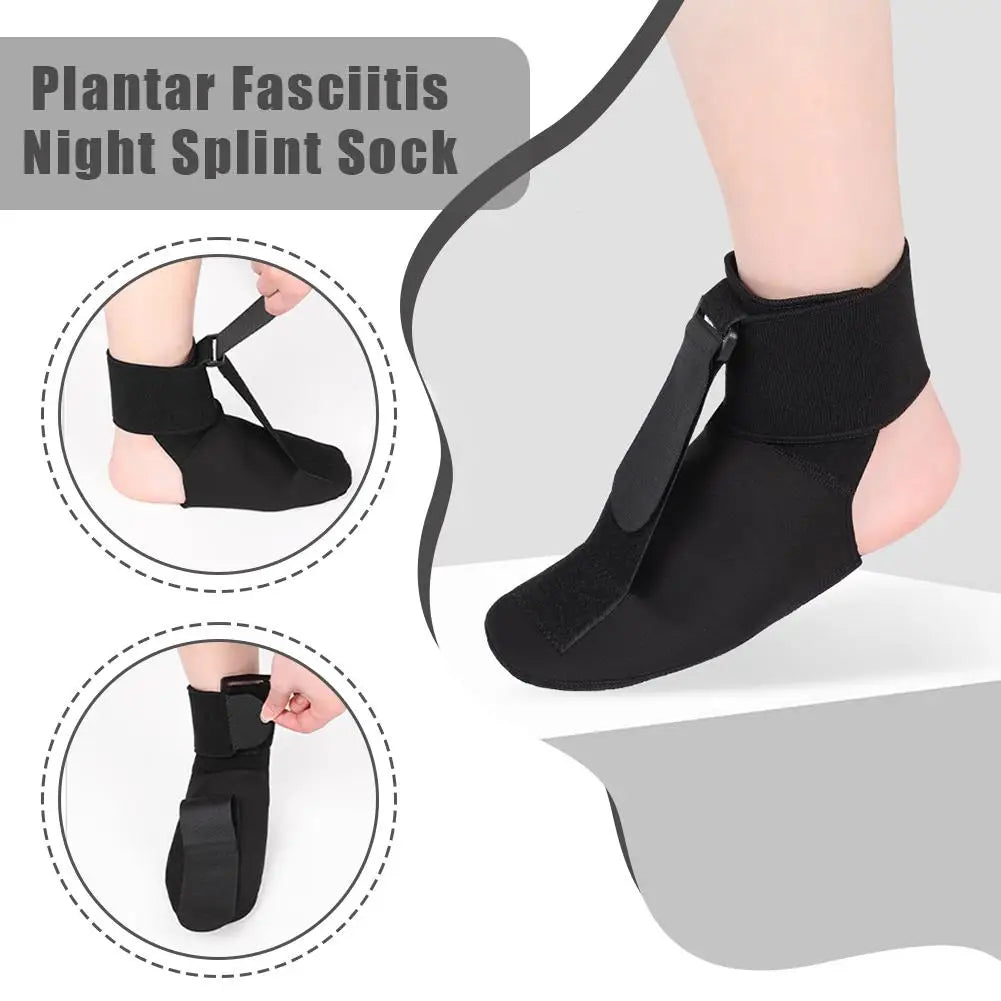 Plantar Fasciitis Night Splint Sock Soft Foot Brace Pain Relief Support Boot For Achilles Tendonitis Recovery