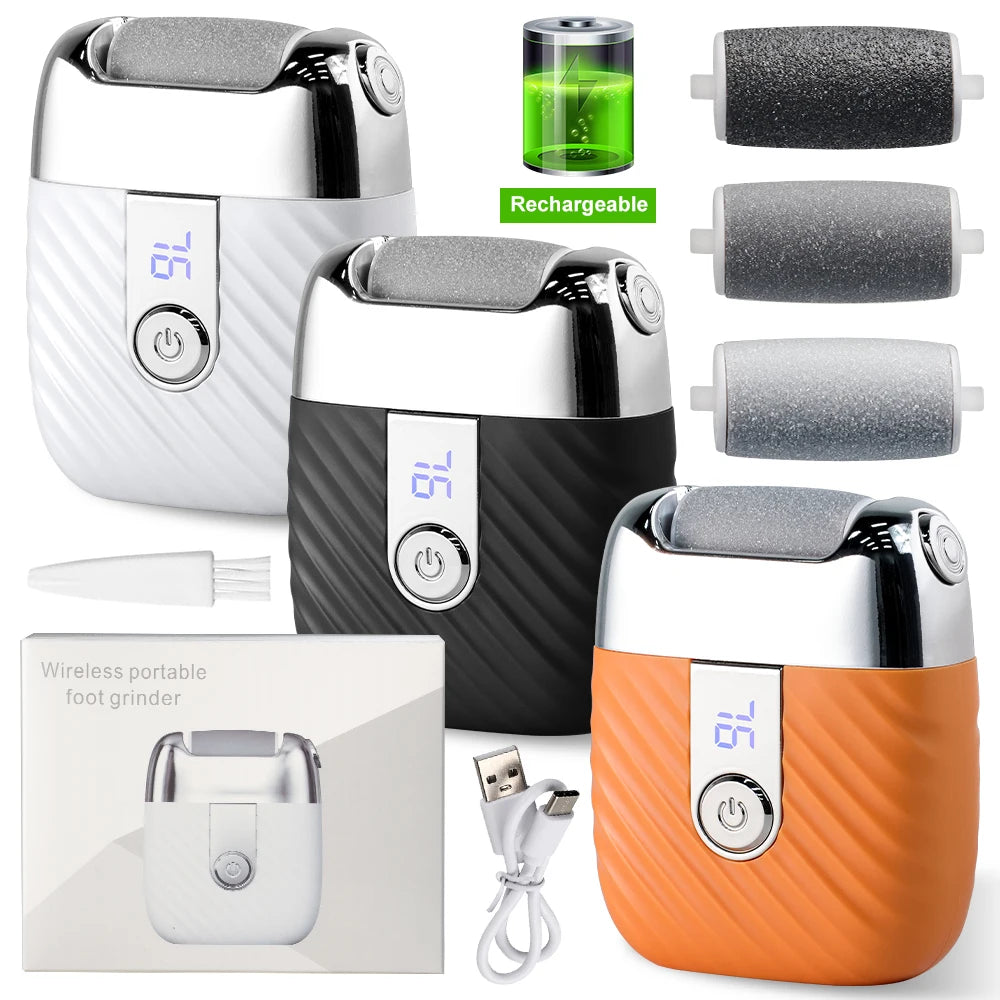 Lime-Pied Électrique Rechargeable – Élimine Callosités & Peau Morte