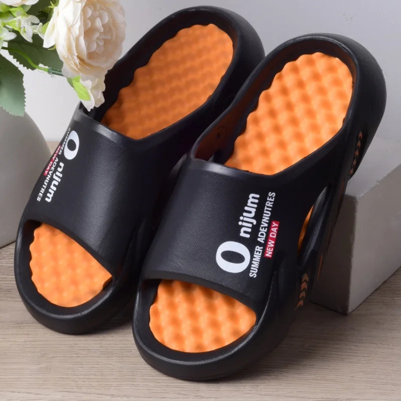 Chaussons Massage Homme – Sandales Intérieur/Extérieur Semelle Confortable