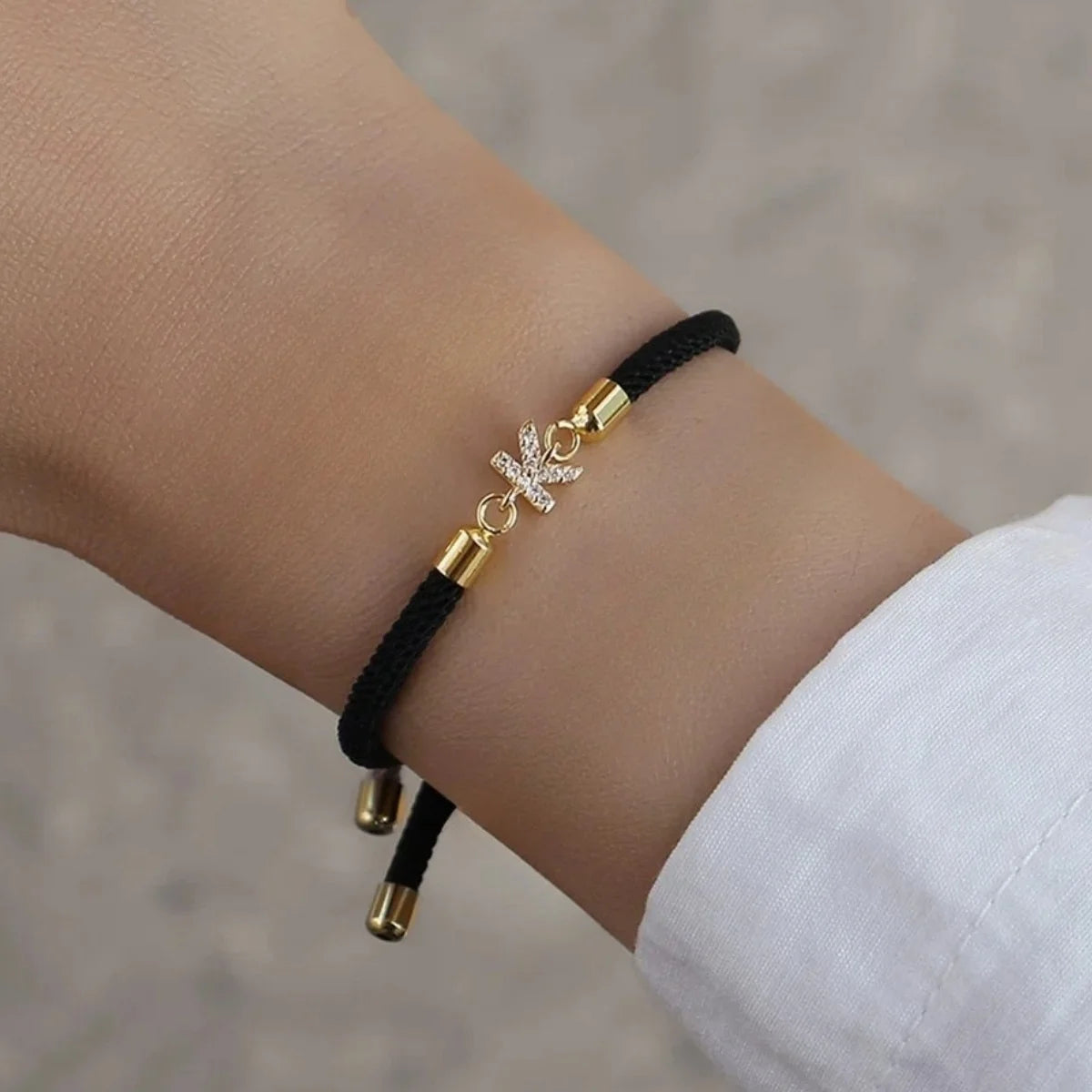 Bracelet Charm Cœur Initiale Lettre A-Z pour Femme – Chaîne Corde Classique, Bijou