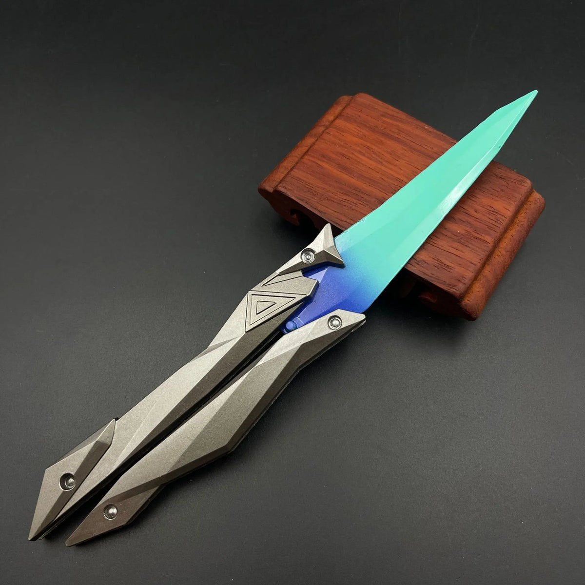 Papillon Pliant Jouet de Collection – Lame Gravée 3D, Accessoire Cosplay & Gaming