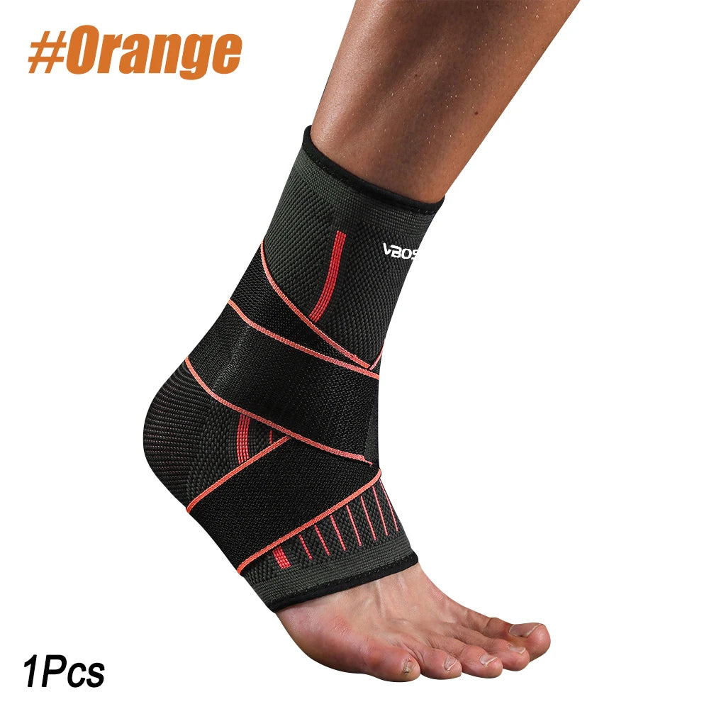 Adjustable Compression Ankle Support Sleeve Arch Support For Plantar Fasciitis Achilles Tendonitis Hiking Sports Pain Relief