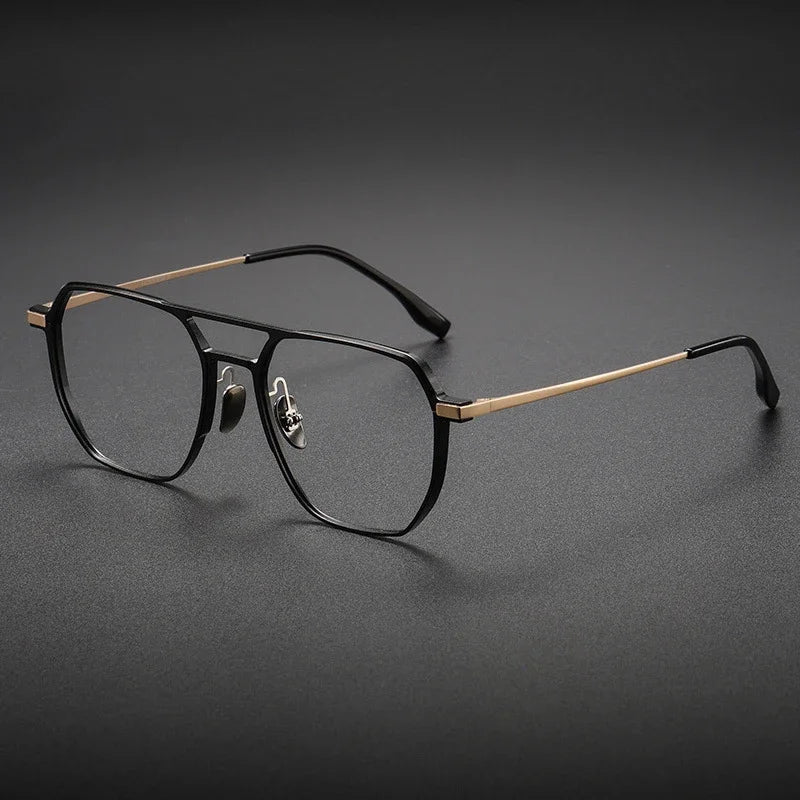 Lunettes de Lecture VICKY Double Pont Anti-Lumière Bleue – Monture Aluminium/Titane, Correction Personnalisable