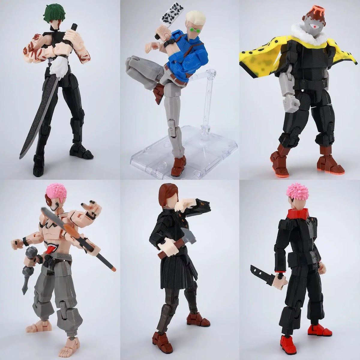 Figurines Articulées Jujutsu Kaisen – Collection Lucky13 / Titan13