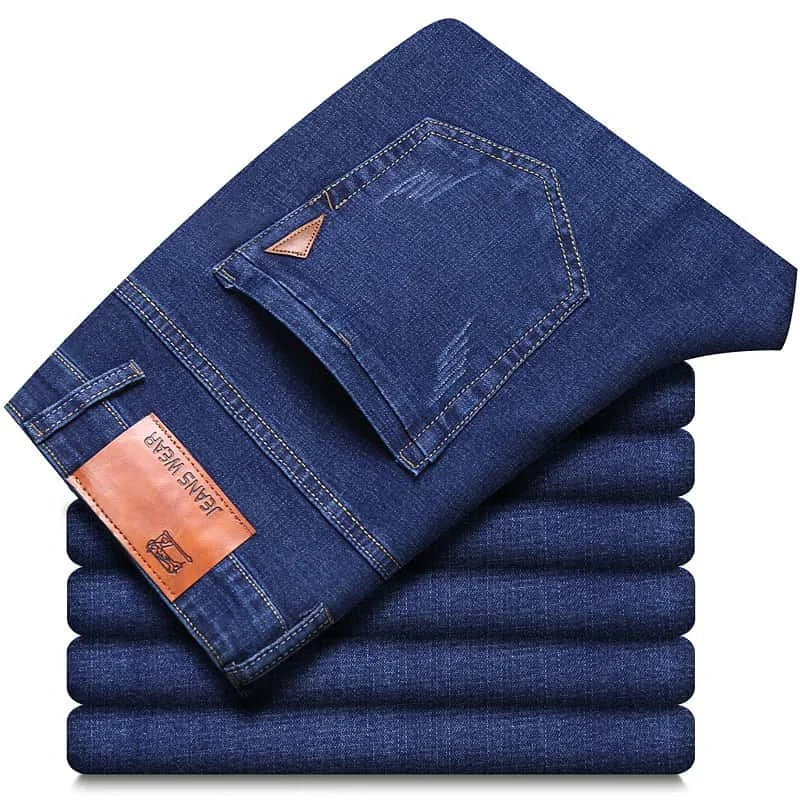 Jean Droit Homme 100% Coton – Style Casual Korean Garment Wash | Tailles 28-40