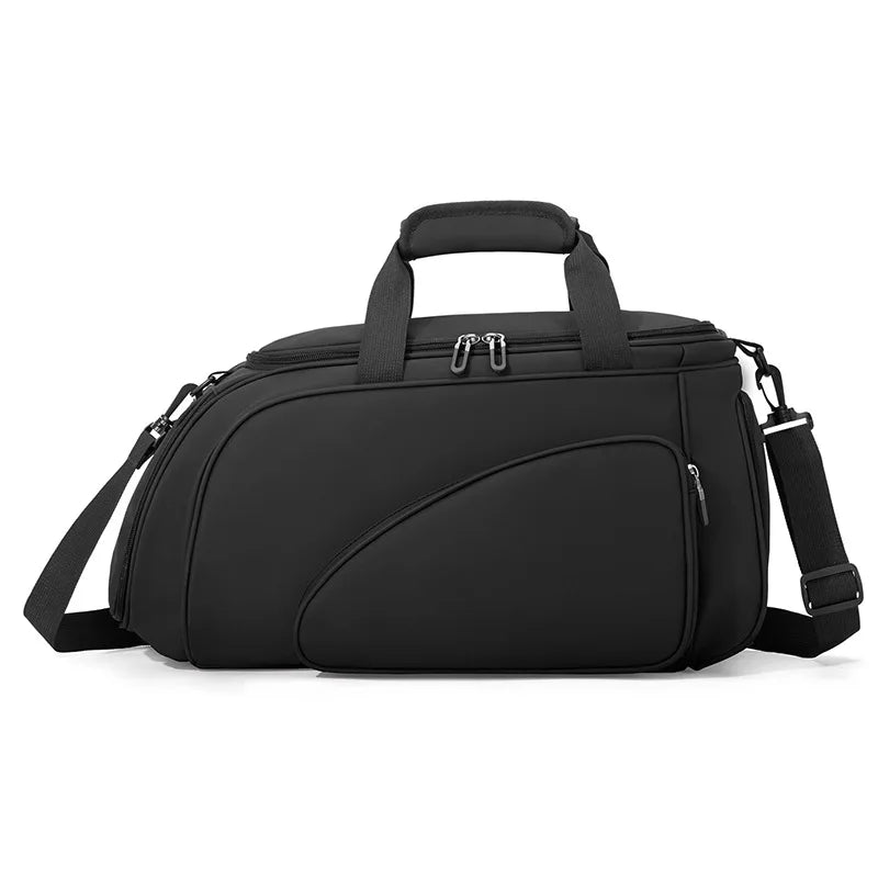 Table Tennis Bag with Large Capacity, Independent Shoe Compartment, Dry and Wet Separation Sports Training Crossbody Travel Bag