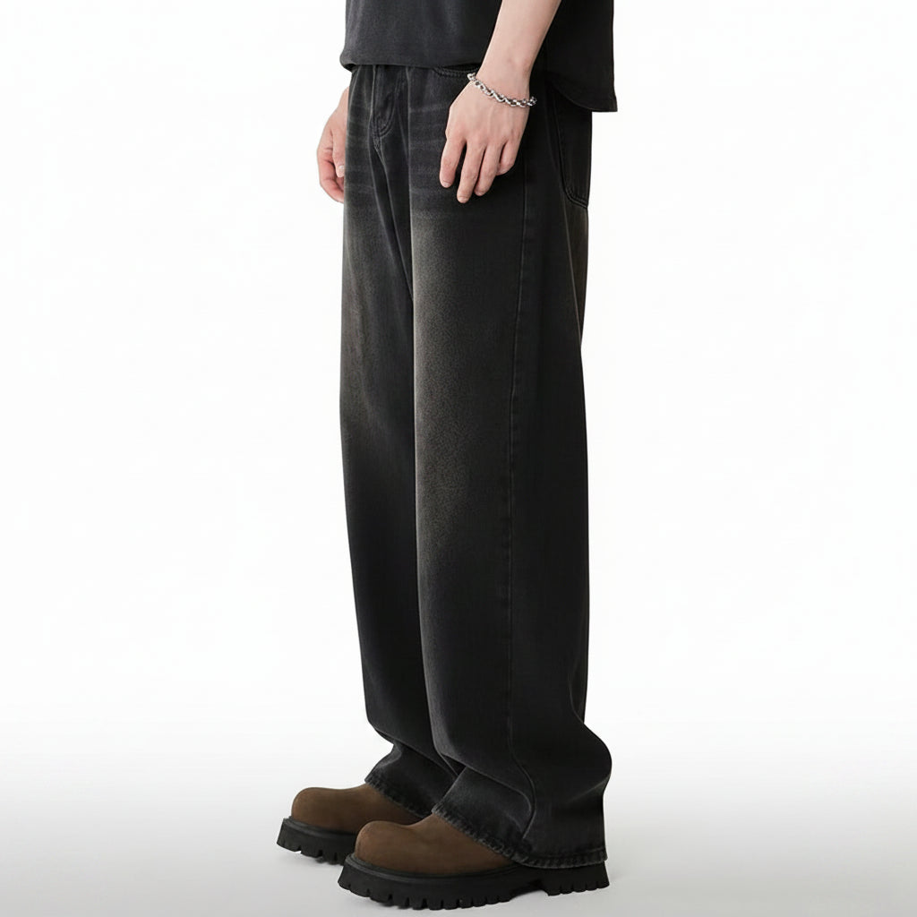 Jean Large Unisexe Style Coréen 4 Coloris Wide Leg | XS-XXL Toutes Saisons
