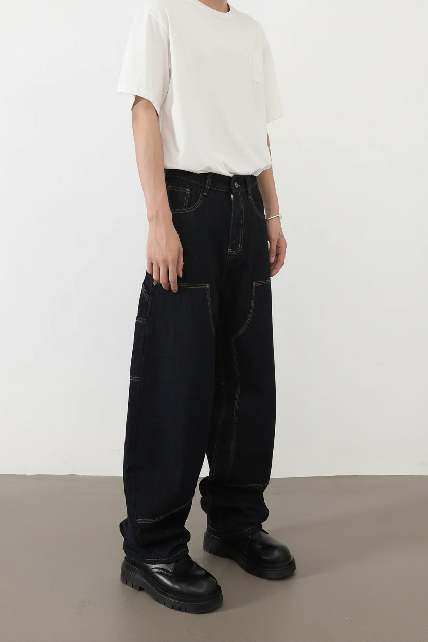 Salopette Jean Homme – Style Rétro Américain Déconstruit Loose