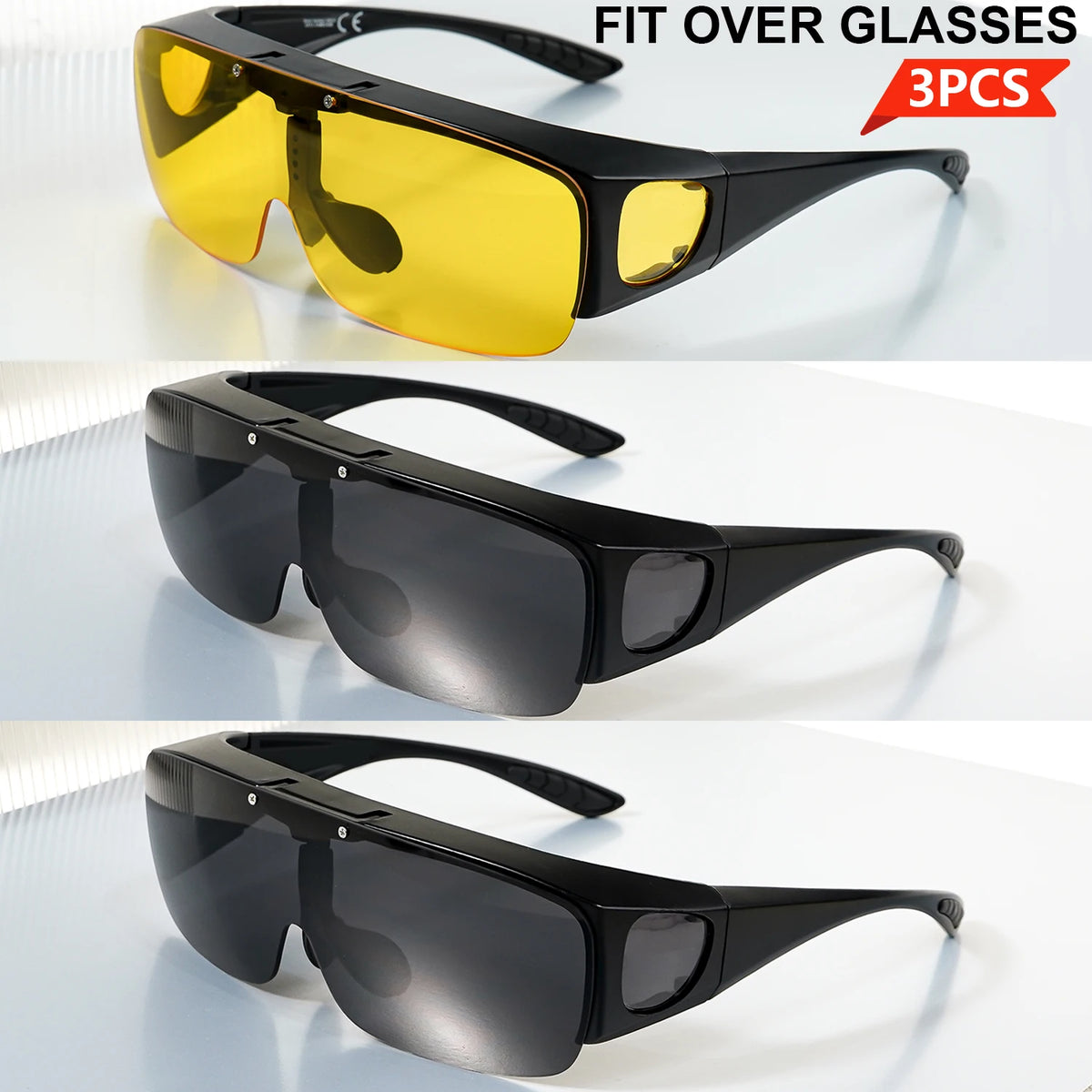Lunettes de Soleil Polarisées Flip-Up Sur Lunettes de Vue – UV400