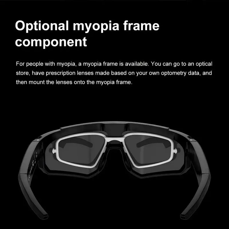 Lenovo AI Smart Glasses ChatGPT 800W HD Camera Anti-shake Cycling Video&Photo Sport Sunglasses Dual Mic 64GB Windproof Goggles