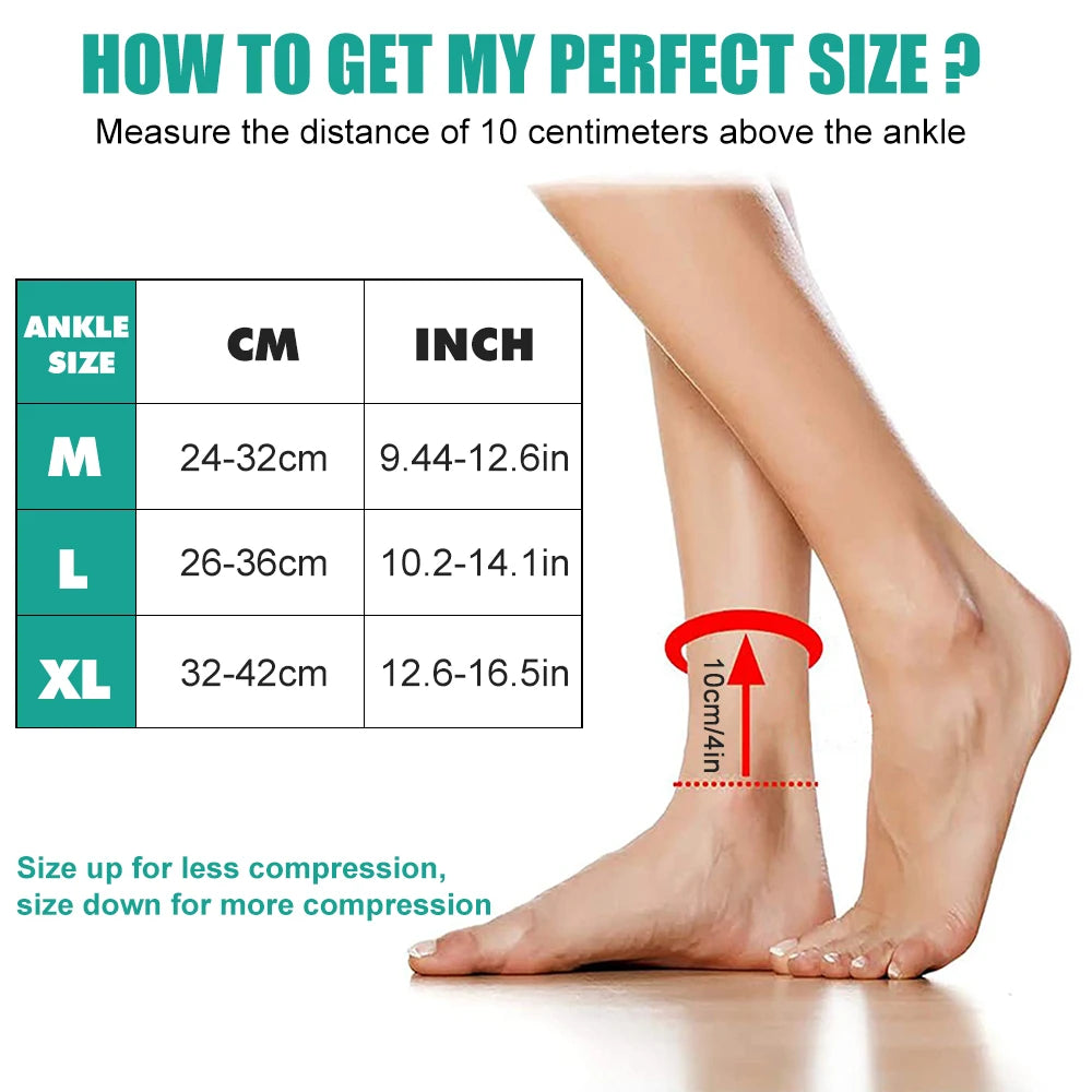 1PC Ankle Support Brace for Sports,Stabilizes Joints & Muscles,Aids Injury Healing & Pain Relief - Ideal for Football,Basketball