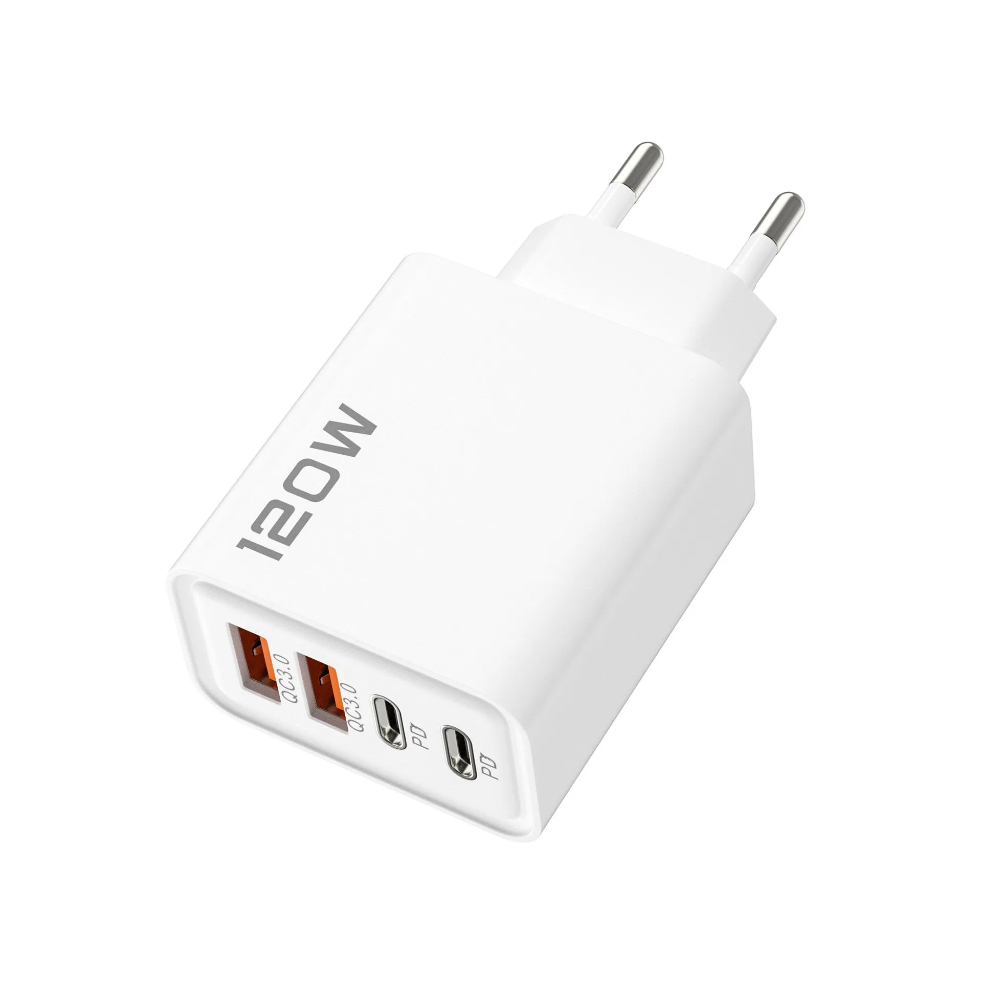 Chargeur USB-C 120W 4 Ports - Charge Rapide PD & QC3.0