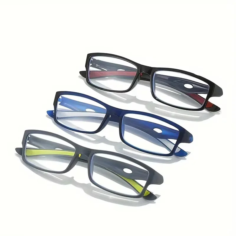 Lot de 5 Lunettes de Lecture Anti-Lumière Bleue – Style Sport Carré, Ultra-Légères Unisexe