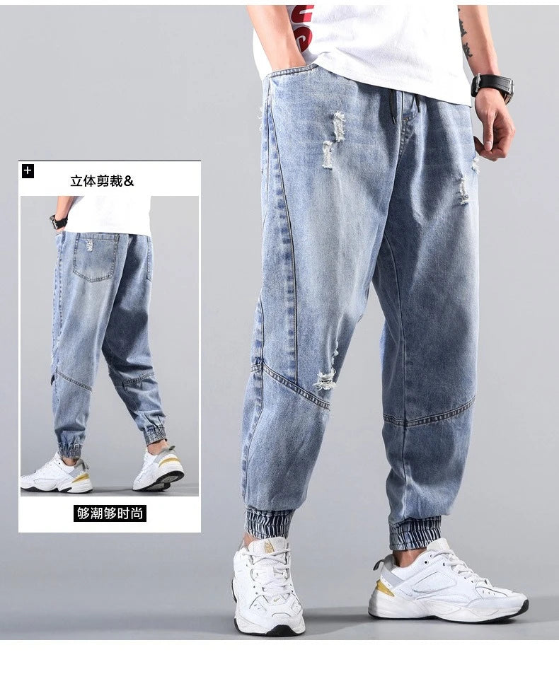 Jean Cargo Streetwear Homme – Multi-Poches Élastique Casual | 4 Coloris | Toutes Saisons