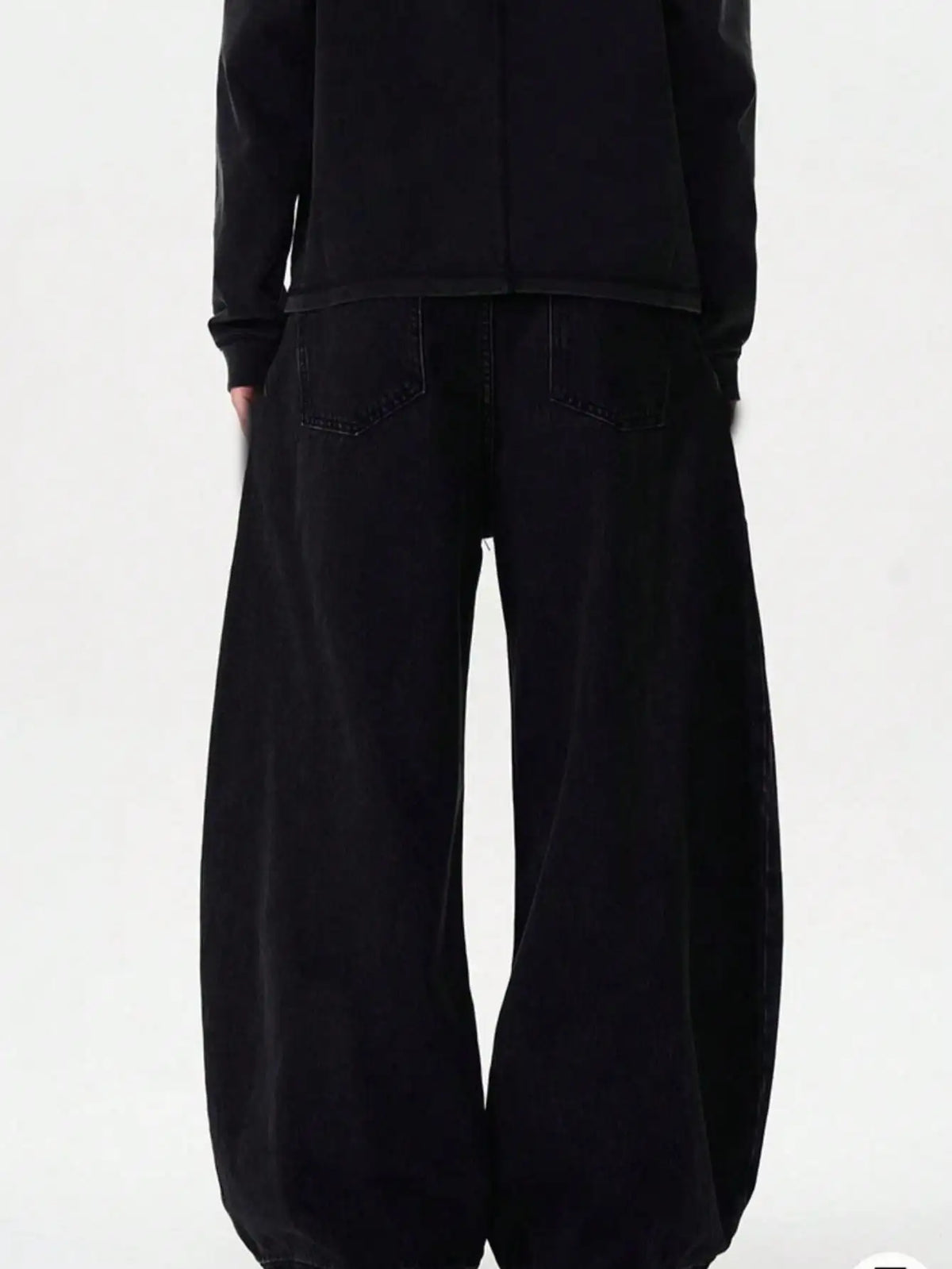 Jean Baggy Wide Leg Homme Loose Punk Streetwear Coupe Courbe 5 Coloris XS-XXL