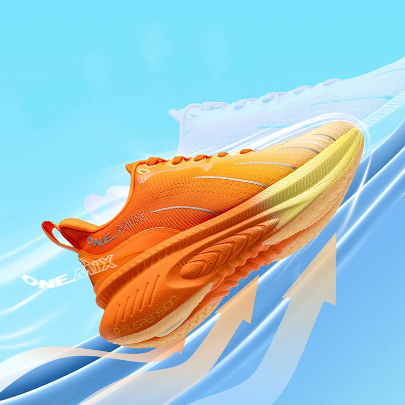 Chaussures de Course Amorties ONEMIX Bumper Elite – Respirantes, Réfléchissantes, Unisexe