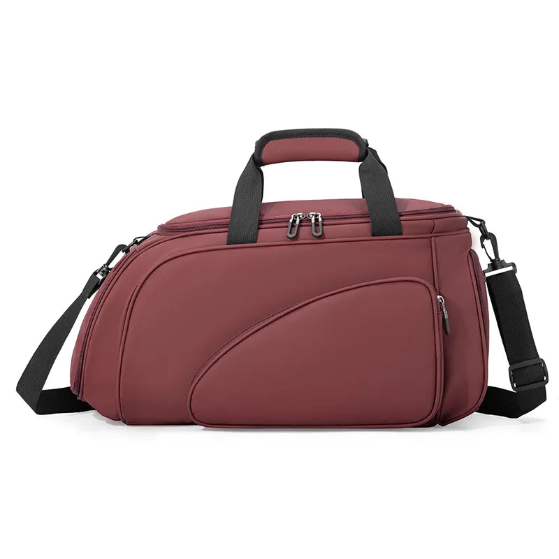 Table Tennis Bag with Large Capacity, Independent Shoe Compartment, Dry and Wet Separation Sports Training Crossbody Travel Bag
