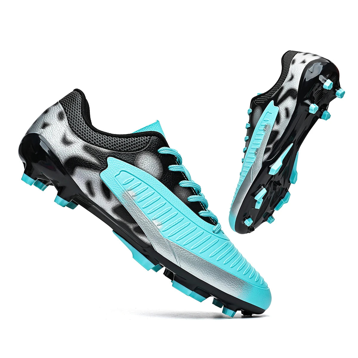Crampons de Football Professionnels AG/FG – Tige PU Texturée, Semelle TPU Anti-Glisse