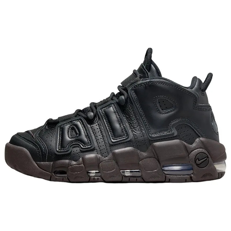 Nike Air More Uptempo – Basket Femme Cuir Rétro Confortable Semelle Air