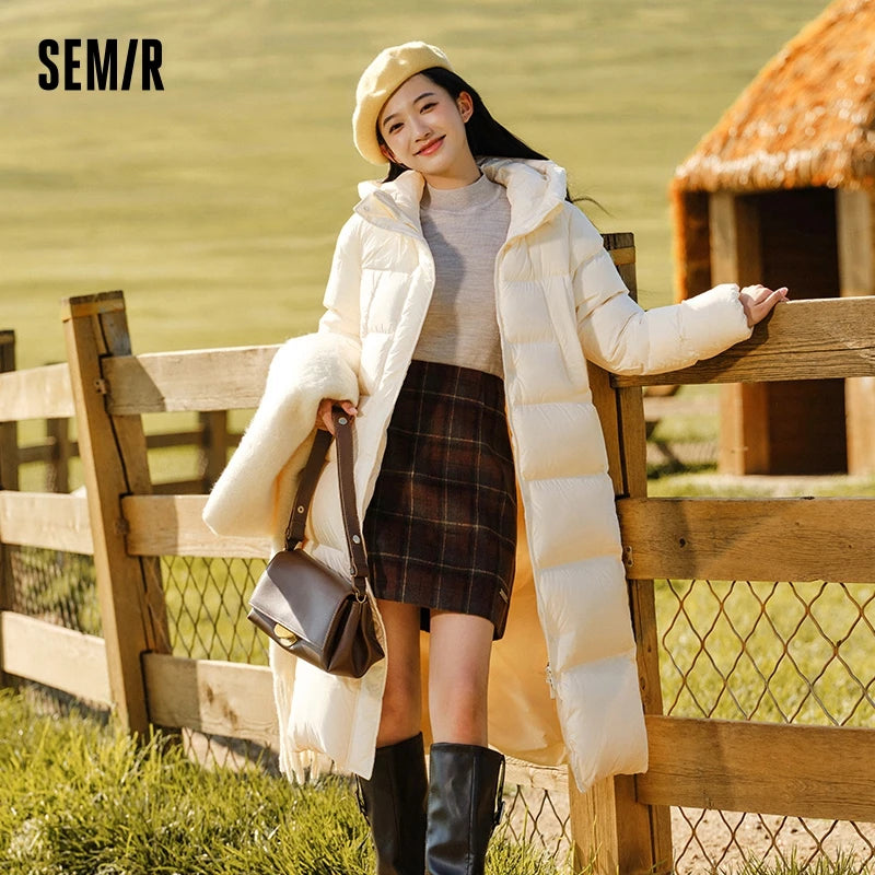 Doudoune Longue Femme Semir – Manteau À Capuche Imperméable Hiver