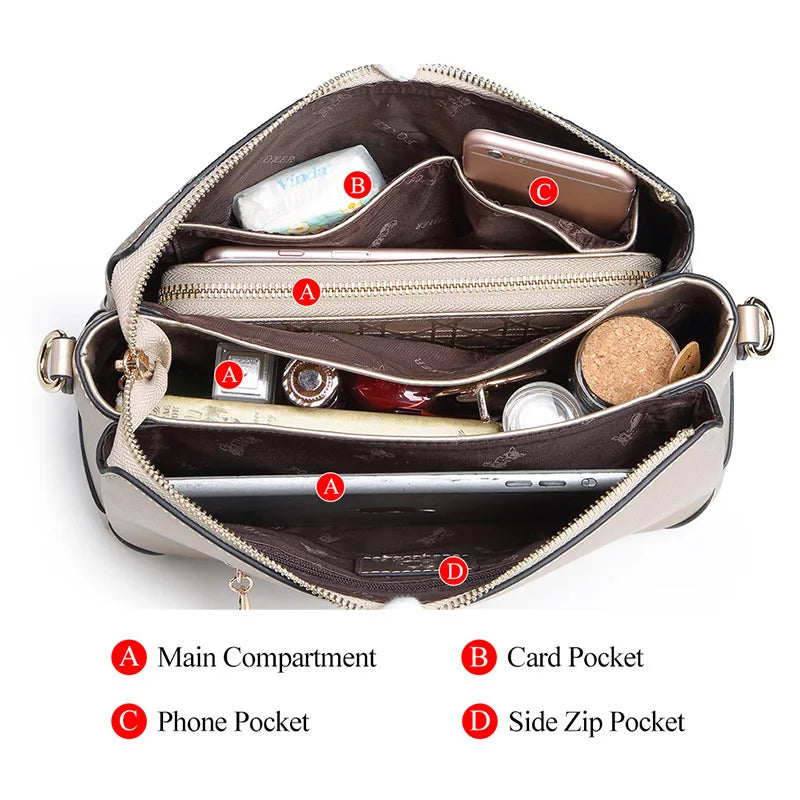 FOXER Signature Cowhide Leather Women's Shoulder Bag 2026 New Female Crossbody Bag Luxury Large Capacity Chain Handbag Purse
